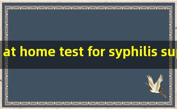 at home test for syphilis suppliers